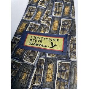 Vintage Paul Newman 100% Silk Tie‎ Christopher Reeve Collection Made in USA